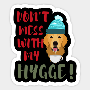 Cozy holiday hygge shirt Sticker